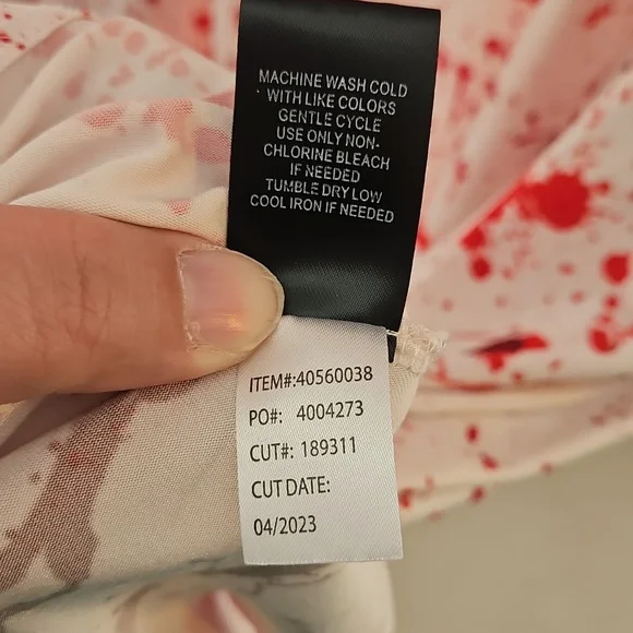 Torrid Halloween Blood Splatter Dress - Picture 5 of 8